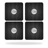 MightySkins Skin Compatible with Tile Slim Key Finder (4 Pack) wrap Cover Sticker Skins Black Wood view 1