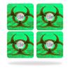 MightySkins Skin Compatible with Tile Slim Key Finder (4 Pack) wrap Cover Sticker Skins Biohazard view 1