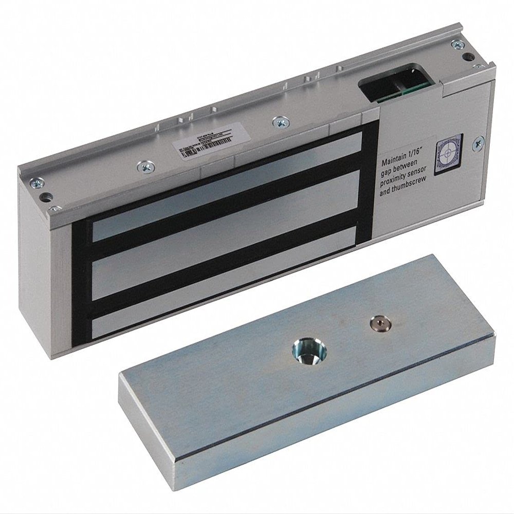STANLEY 17036 WanderGuard delayed egress electromagnetic lock, aluminum with anodized aluminum finish, silver