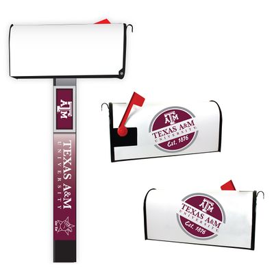 Texas A&M Aggies Magnetic Mailbox Cover 2-Pack Mailbox Post Cover Officially Licensed Collegiate Product