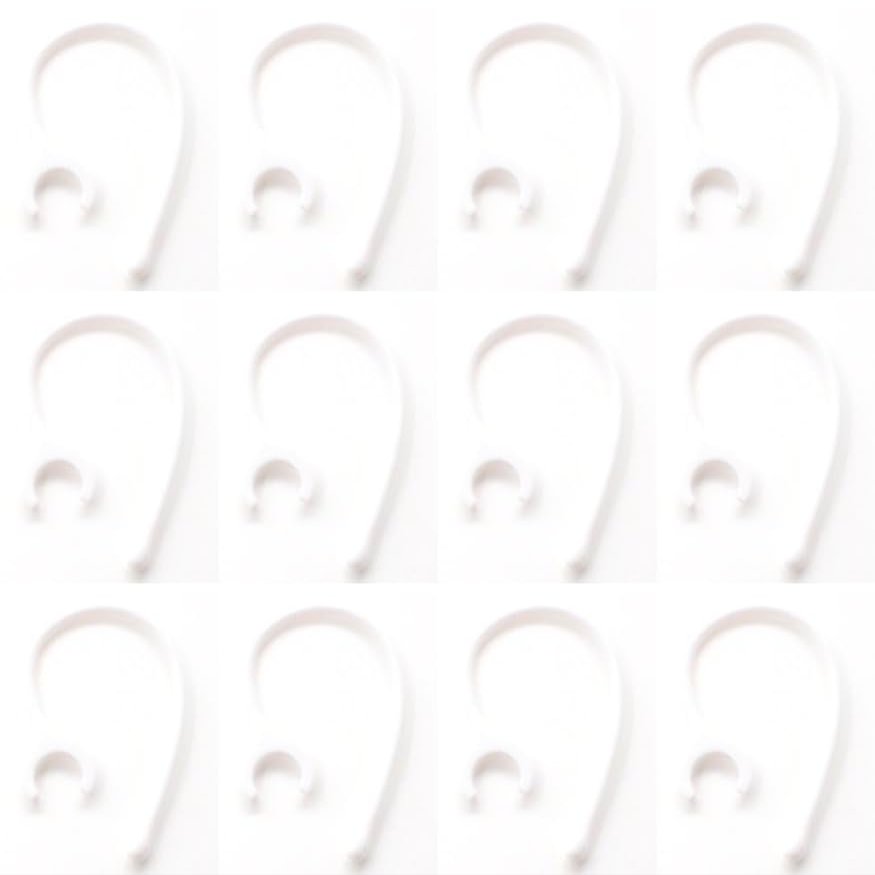 10 Pcs Black EarHook for Samsung HM6000 HM1900 HM3000 HM1600 HM1300 & 1 Free White EarHook