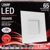 Feit Electric 6in LED Recessed Square Flat Panel Downlight, 65W Eq view 1