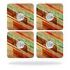 MightySkins Skin Compatible with Tile Slim Key Finder (4 Pack) wrap Cover Sticker Skins Abstract Wood view 1