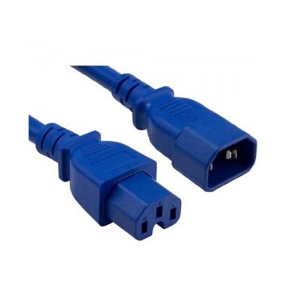ENET SOLUTIONS C14 to C15 10Ft Blue Pwr Extension Cord