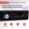Pyle Wireless Bluetooth Marine Audio Stereo - Kit w/ Single DIN Universal Size Radio Receiver, Hands-Free Calling, 6.5" Waterproof Speakers, CD Player, MP3/USB/SD Readers & AM/FM Radio view 2