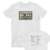 ZJ Designs Deadhead Englishtown Lot T-Shirt Tape Setlist 1977 Cassette (White, M) view 3