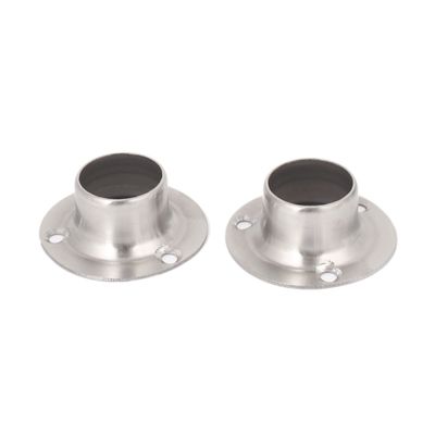 uxcell 22mm Dia Pipe Flange Socket Rail Rod Support Holder Bracket 2PCS for Wardrobe