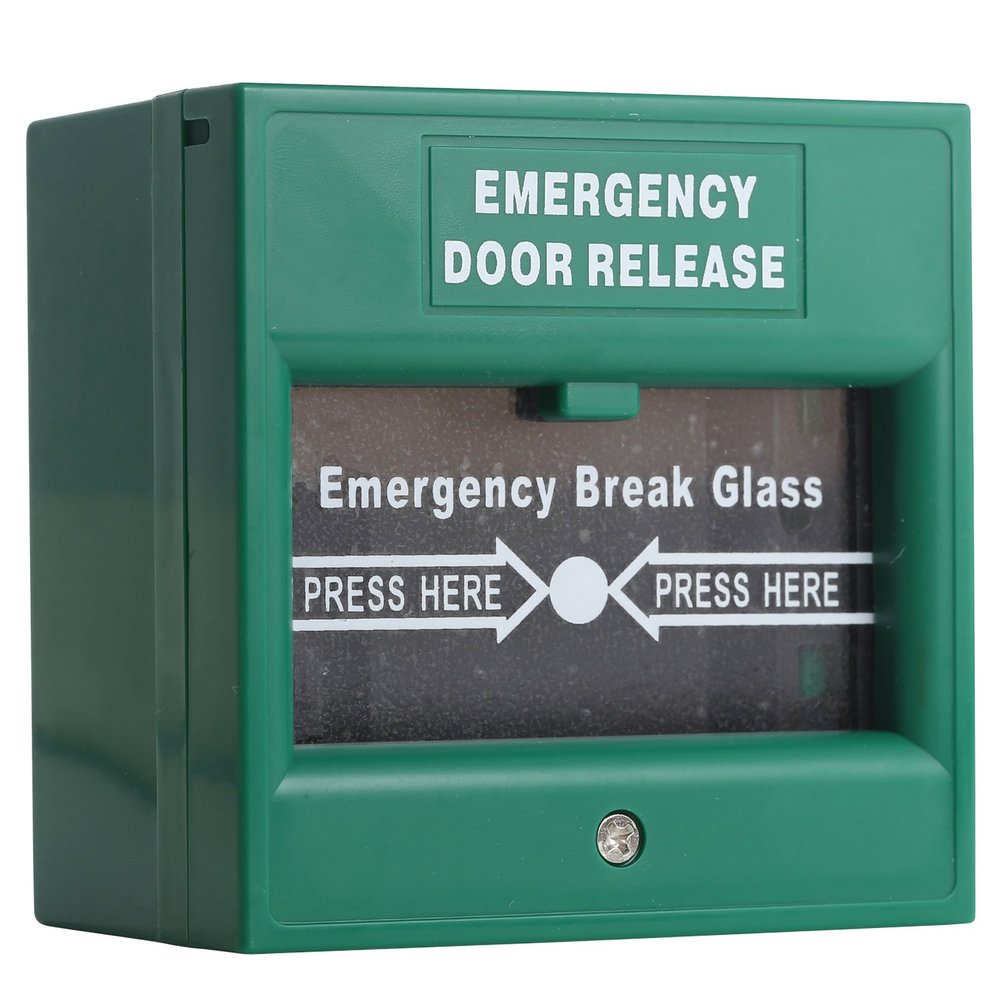 UHPPOTE Wired Security Button Hands Break Glass for Emergency Fire Alarm Exit Release