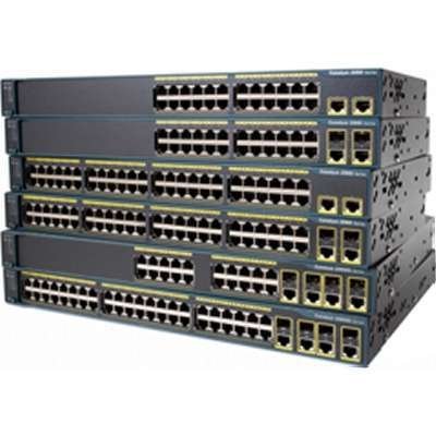 Cisco WS-C2960+24TC-L Catalyst 2960 Plus 24 Port LAN Switch, 24x10/100/1000, 2x1000, Layer 2, Managed, Plastic Case, IOS