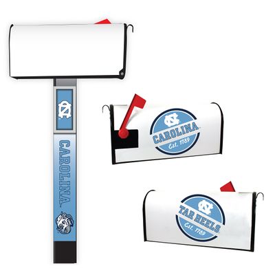 UNC Tar Heels Magnetic Mailbox Cover 2-Pack Mailbox Post Cover Officially Licensed Collegiate Product