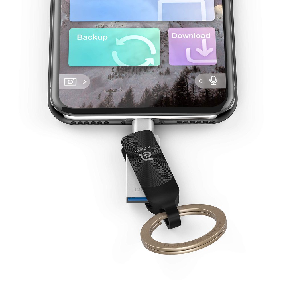 iKlips Duo+ Apple Lightning Flash Drive 64GB Black