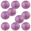 WYZworks - Round Paper Lanterns 10 Pack (Purple Plum, 14") - Hanging Paper Lanterns Lamp for Wedding, Birthday, Party and Home Decorations with 8", 10", 12", 14", 16" Option view 1
