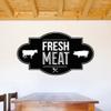 BBQ Wall Decals Stickers ID013, Black, 36 Inches view 1