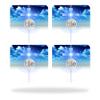 MightySkins Skin Compatible with Tile Slim Key Finder (4 Pack) wrap Cover Sticker Skins Cross view 1