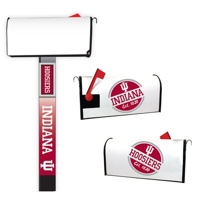 Indiana Hoosiers Magnetic Mailbox Cover 2-Pack Mailbox Post Cover Officially Licensed Collegiate Product