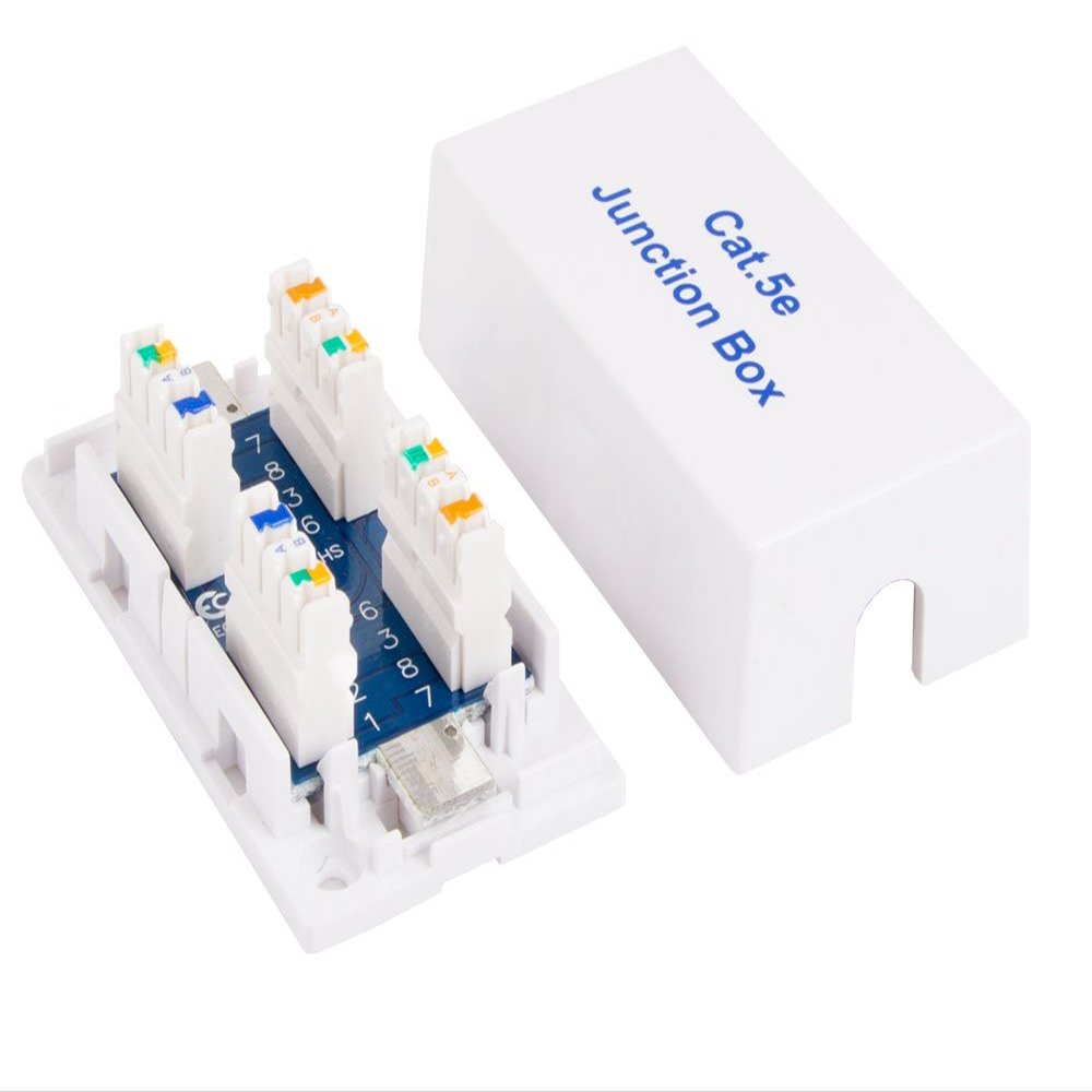 Cable Leader Cat5e Junction Box, 110 Punch Down Style