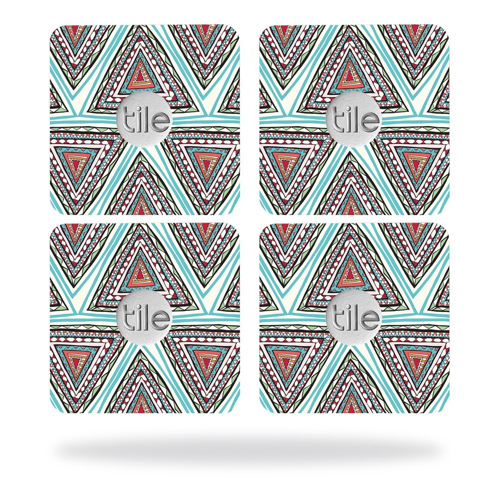 MightySkins Skin Compatible with Tile Slim Key Finder (4 Pack) wrap Cover Sticker Skins Aztec Pyramids