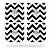 MightySkins Skin Compatible with Tile Slim Key Finder (4 Pack) wrap Cover Sticker Skins Black Chevron view 1