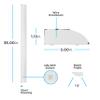 Enbrighten 36 Inch Premium Front Phase LED Under Cabinet Light Fixture, Direct Wire, In-Wall Dimmer Compatible, 3000K Bright White, Steel Housing, 1366 Lumens, White, 29435 view 3