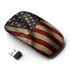 Graphic4You Waving Flag American USA United States Ergonomic Wireless Mouse with Nano Receiver view 1