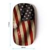 Graphic4You Waving Flag American USA United States Ergonomic Wireless Mouse with Nano Receiver view 2
