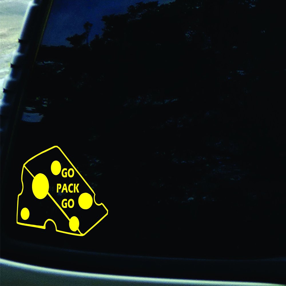 6" X 4" Go Pack Go Vinyl DIE CUT decal for your car, truck, window, laptop, MacBook