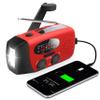 RunningSnail Emergency Hand Crank Radio With LED Flashlight For Emergency, AM/FM NOAA Portable Weather Radio With 2000mAh Power Bank Phone Charger, USB Charged & Solar Power For Camping, Emergency view 1