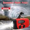 RunningSnail Emergency Hand Crank Radio With LED Flashlight For Emergency, AM/FM NOAA Portable Weather Radio With 2000mAh Power Bank Phone Charger, USB Charged & Solar Power For Camping, Emergency view 2