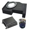 American Sound Connection HA-A102 Compatible with 2014-2018 Chevy Silverado Car Stereo Alloy Series 10" Sub 800W Single 2 Ohm, 46CXA8001 Class D 600W Peak Amp and GM1X10-CREW14UP Single 10" Sub Box view 1