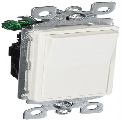 Leviton 5601-2WM 30 Pack 15Amp 120/277V Decora Rocker Single Pole AC Quiet Switch, White