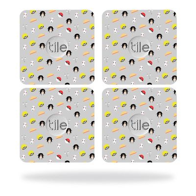 MightySkins Skin Compatible with Tile Slim Key Finder (4 Pack) wrap Cover Sticker Skins Anime Fan