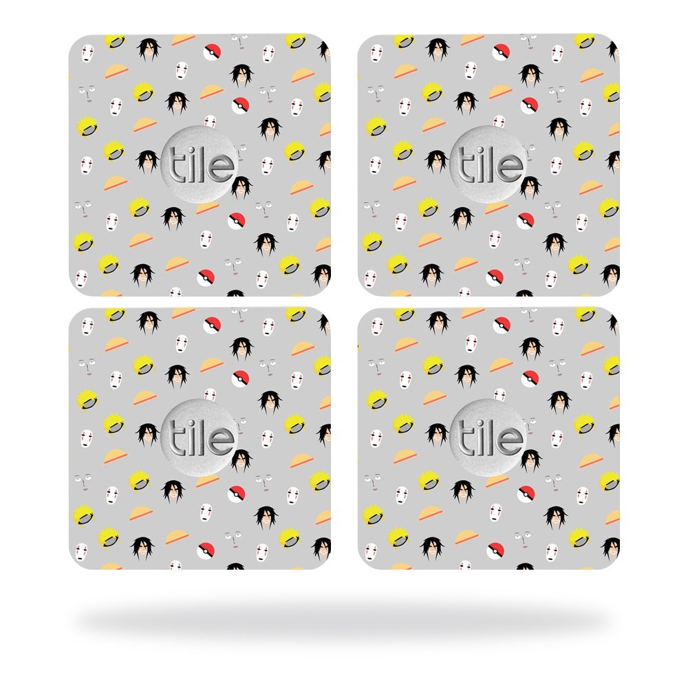 MightySkins Skin Compatible with Tile Slim Key Finder (4 Pack) wrap Cover Sticker Skins Anime Fan