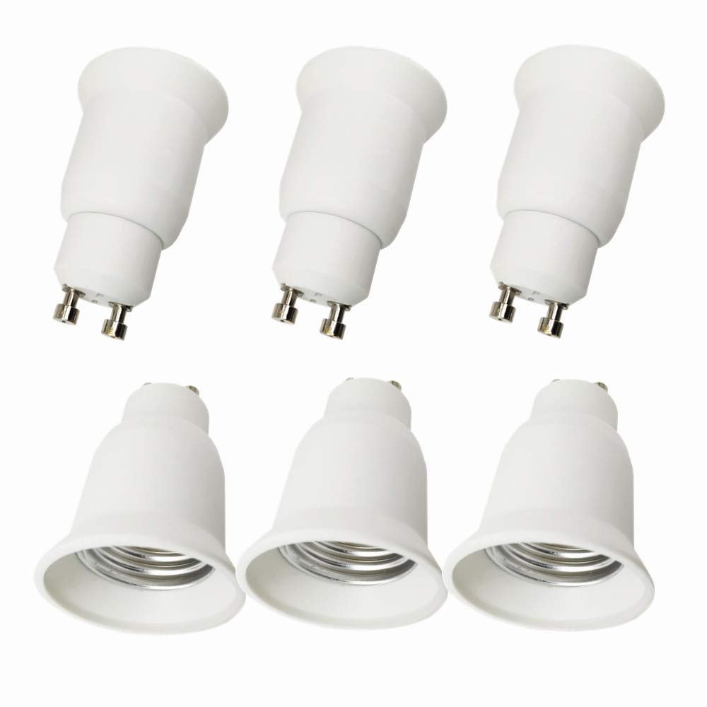 DZYDZR GU10 to E27 Adapter Converter 6 Pack