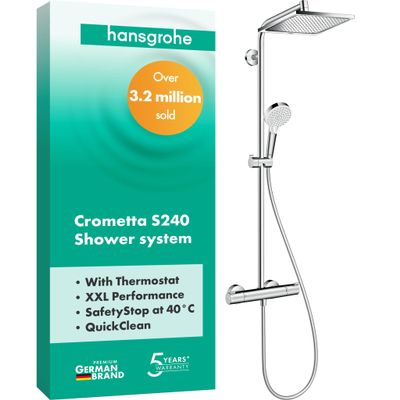 hansgrohe Showerpipe Crometta E 240 Chrom, 27271000