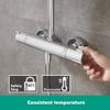 hansgrohe Showerpipe Crometta E 240 Chrom, 27271000 view 4