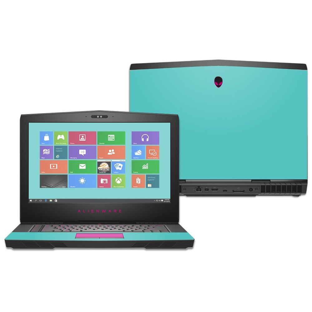 MightySkins Skin Compatible with Alienware 15 (2016) wrap Cover Sticker Skins Solid Turquoise