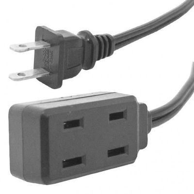 Calrad 55-786-15, UL Listed, Indoor 2-Prong Standard AC Extension Cord