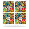MightySkins Skin Compatible with Tile Slim Key Finder (4 Pack) wrap Cover Sticker Skins Flower Wheels view 1