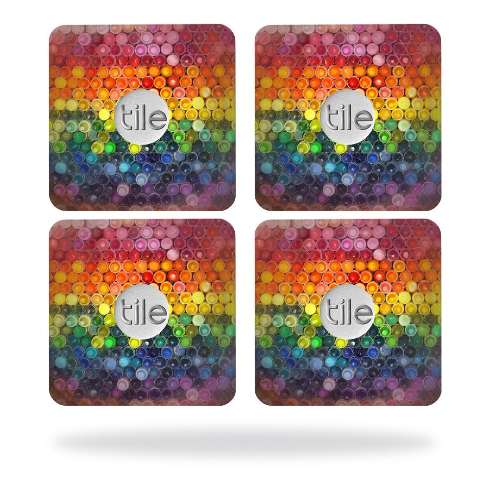 MightySkins Skin Compatible with Tile Slim Key Finder (4 Pack) wrap Cover Sticker Skins Color Me