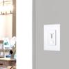 Maxxima LED Dimmer Electrical Light Switch - 3-Way/Single Pole Use, 600 Watt Max, LED and Incandescent Compatible for Dimmable Home Lighting Needs, Wall Plate Cover Included - White view 3