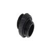 Alphacool Eiszapfen Double Nippel G1/4 Thread to G1/4 Thread Adapter Fitting, Deep Black view 1