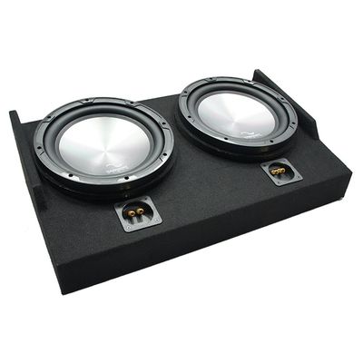 American Sound Connection HA-A122 Compatible with Ford F150 Super Cab 2015-2025 1000W Dual 2 Ohm 12" Subwoofer and FTB2X12-15EXTCAB Dual 12" Sub Box
