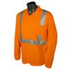 Radians Unisex Adult Hi-vis Polo ST22-2POS-2X Industrial Safety Shirt Long Sleeve, Safety Orange, Medium US view 1