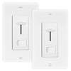 Maxxima LED Dimmer Electrical Light Switch, White 2 Pack, 3-Way/Single Pole view 1