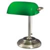 Alera ALELMP557AB Traditional 10.5 in. x 11 in. x 13 in. Banker's Lamp - Antique Brass/Green view 1