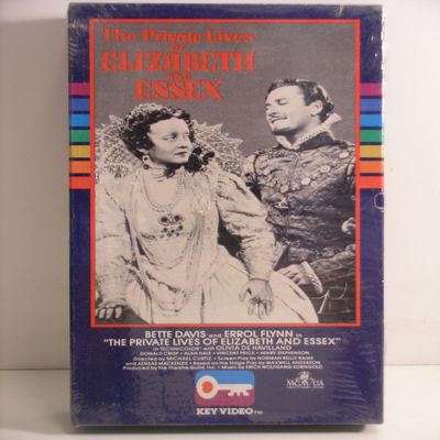 The Private Lives of Elizabeth and Essex--Errol Flynn---VHS Video Tape
