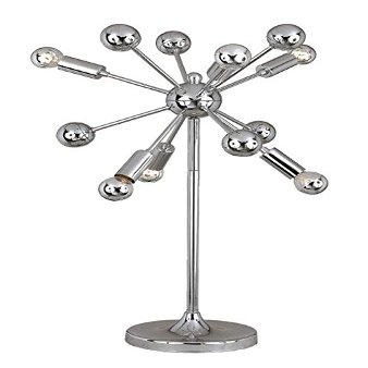 ELEMENTS 5692-TL(1035) - Supernova Table Lamp, 6-40W Bulbs Included, 25HX19W, On/Off Sw