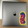 80's Mullet Man Zombie Decal - for Cars, Laptops, and More! - Use Inside or Outside - Sicks to Any Flat Smooth Surface view 2