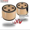 Skin Wrap Decal Set 2 Pack for Amazon Echo Dot 2 - Solids Collection Peach (2nd Generation ONLY - Echo NOT Included) view 2
