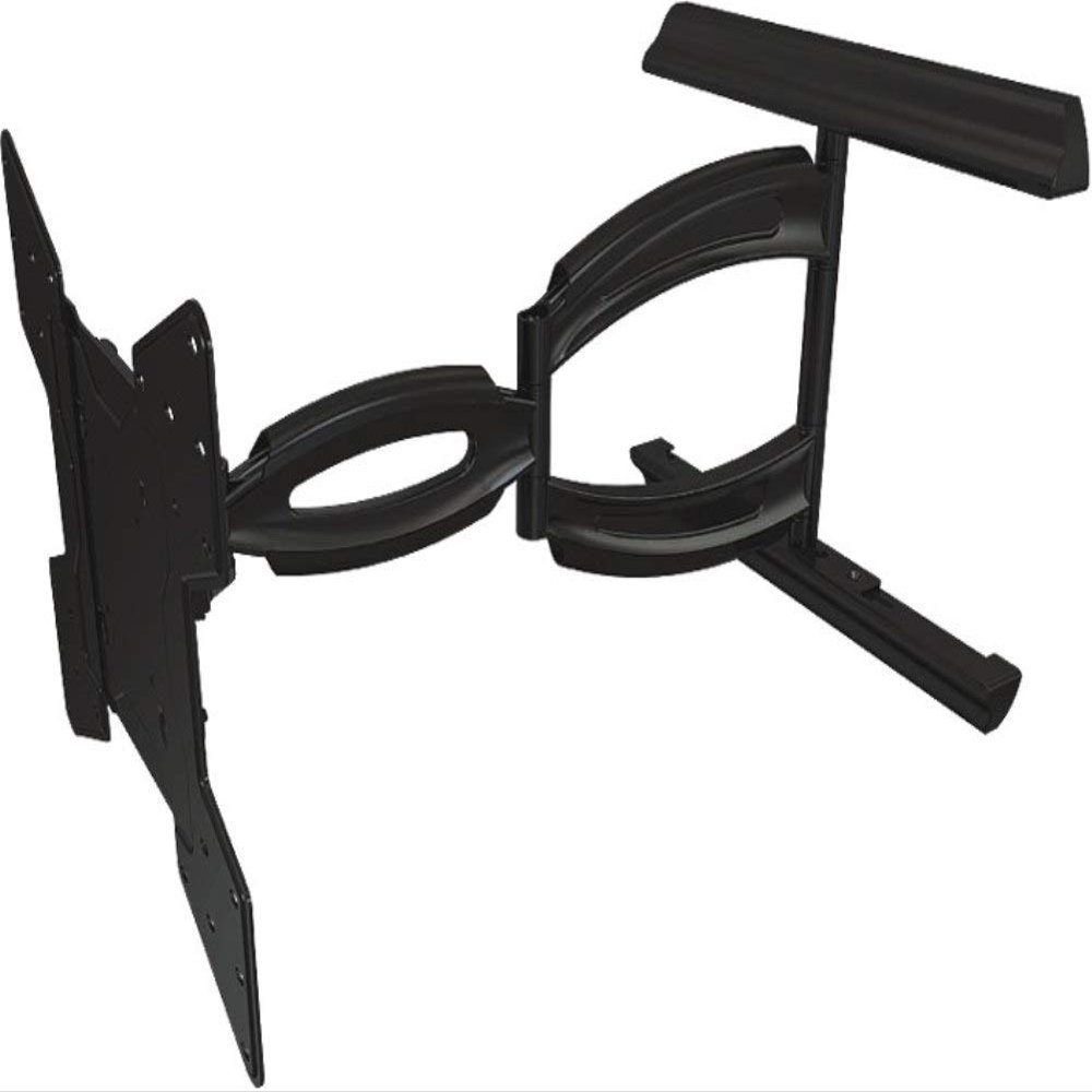 Crimson A55V Articulating Mount for 32" to 55"+ Flat Panel Screens, Black, 150lb (68kg) Weight Capacity, Depth from Wall 3.5" (89mm), Max Extension 27" (685.8mm), Tilt +15/-5, Pivot 90